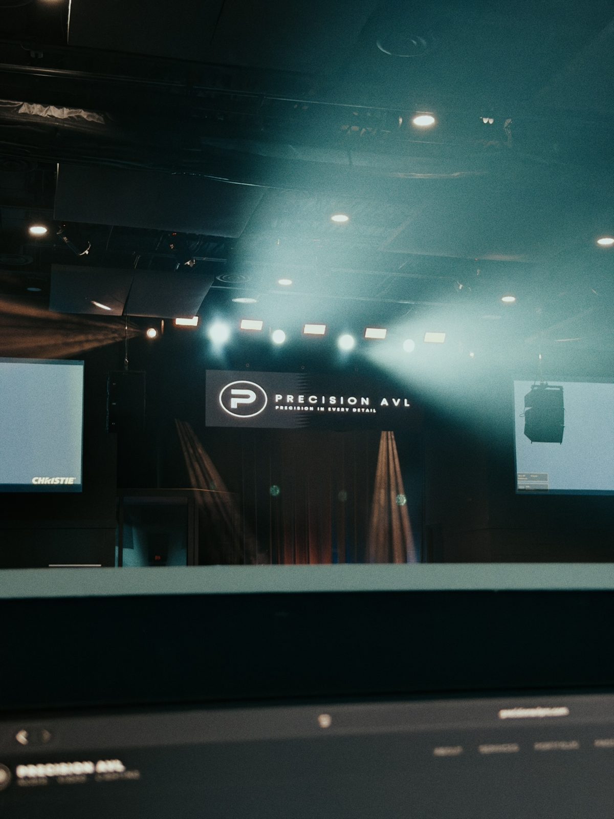 Stage viewed from the production booth